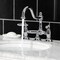 Kingston Brass KS3911GL Restoration Bathroom Bridge Faucet, Polished Chrome KS3911GL - alternate 2